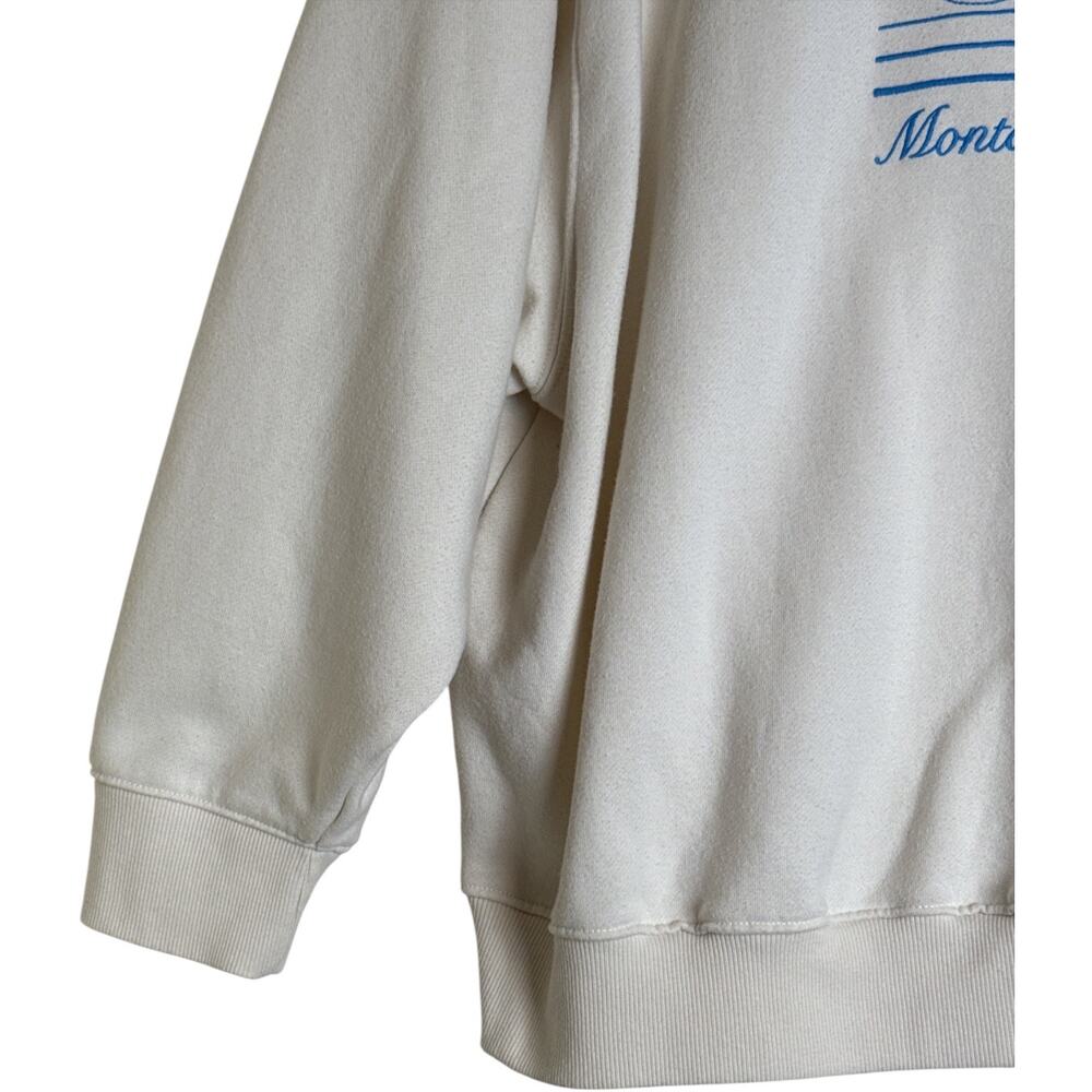 Wild Fable Montauk Sailing Club Embroidered Sweatshirt Women's Size XXL White - Picture 3 of 7